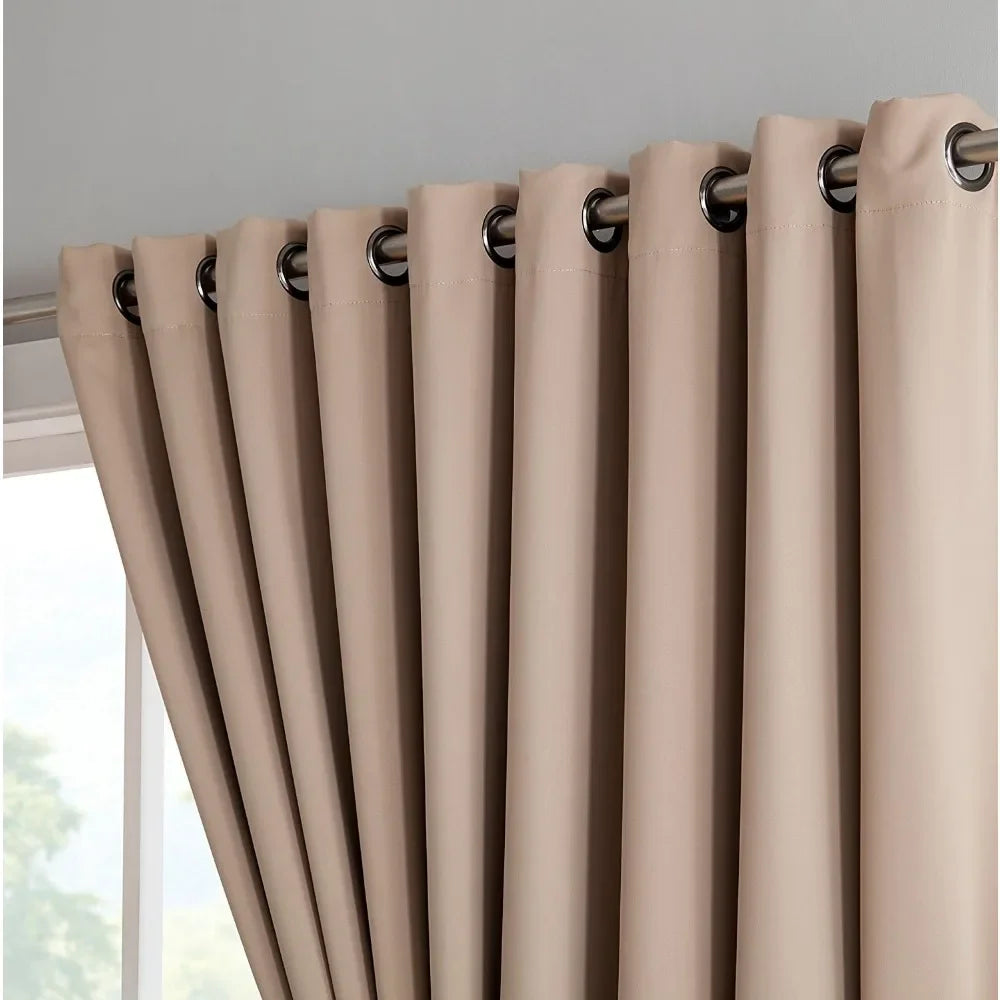 2 Pieces Luxury Blackout Curtain