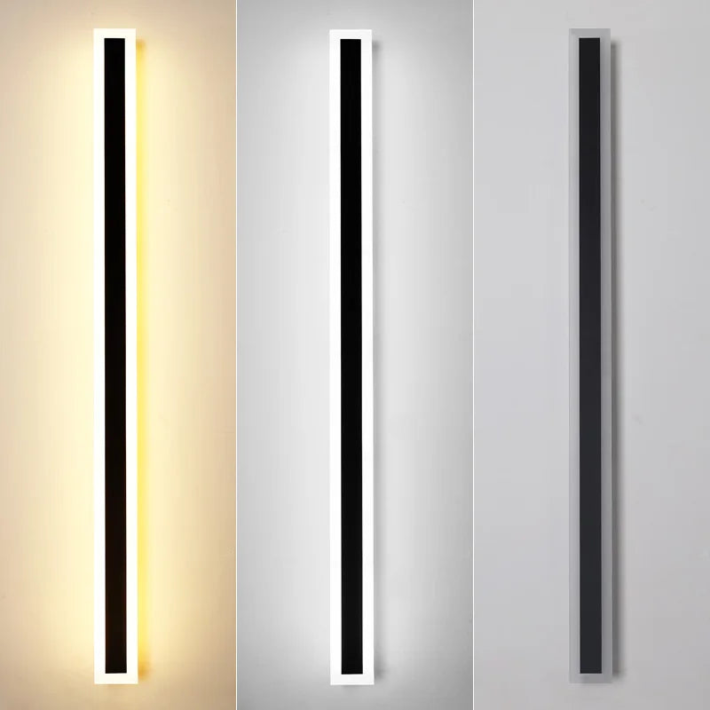 Modern Waterproof outdoor Long Strip LED wall lamps