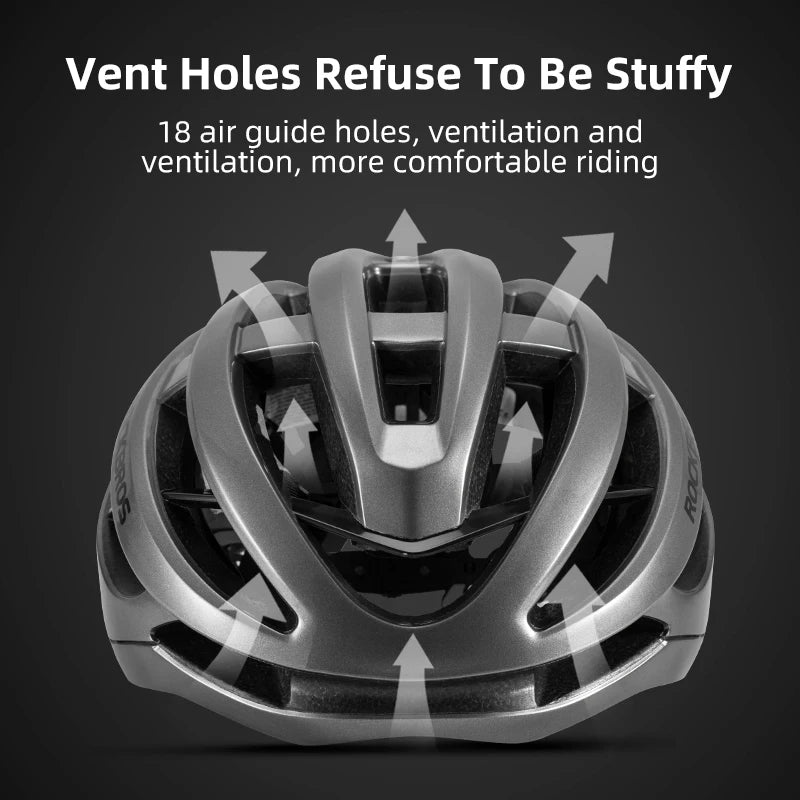 Unisex Shockproof Adjustable Road Bike Helmet