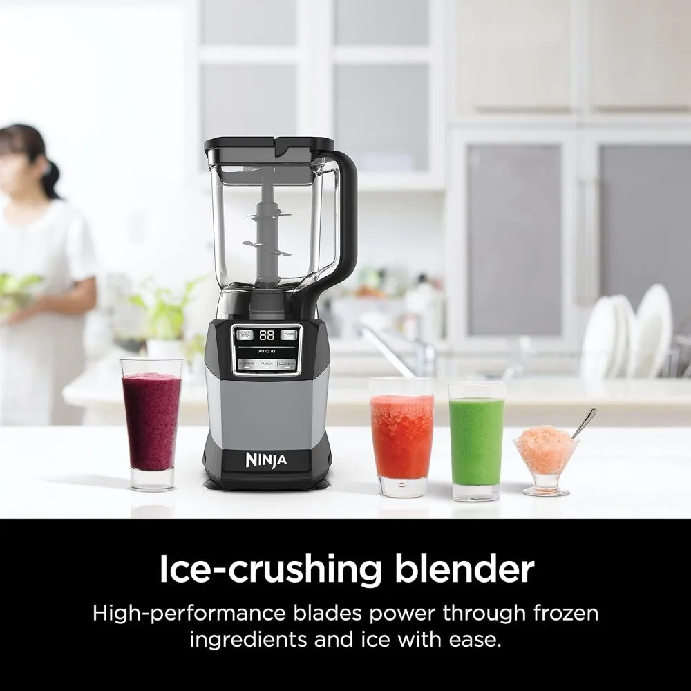 Ninja Food Processor 1200W, 3 Functions for Smoothies, Dough & Frozen Drinks with Auto-IQ, 72-oz.*