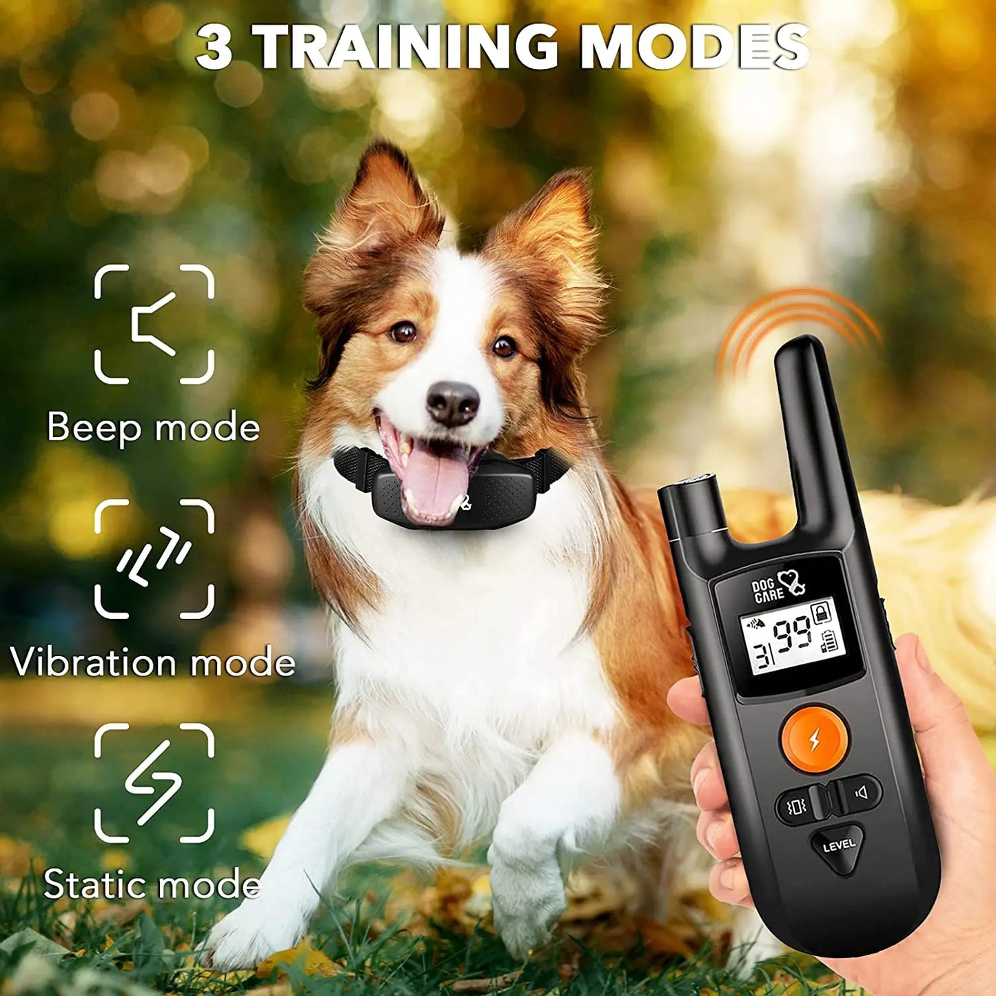 Rechargeable Digital Dog Shock Collar Waterproof