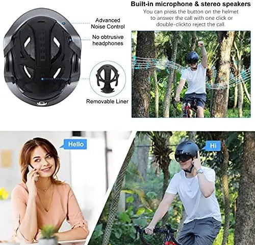 Unisex Adult Helmet With 1080 60fps Sports Camera