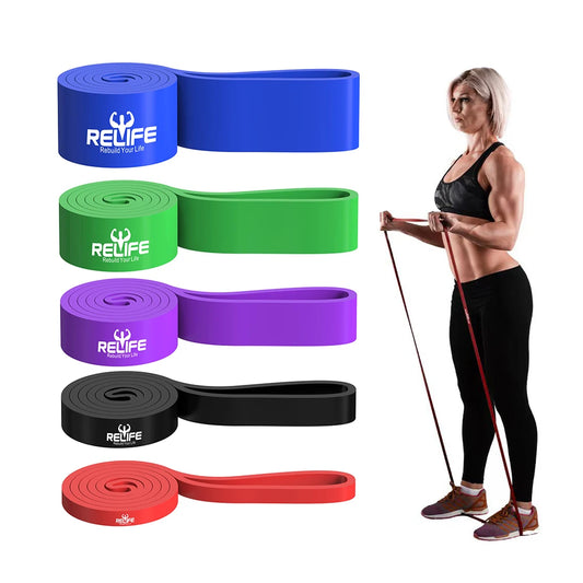 5pcs Heavy Duty Resistance Bands Set