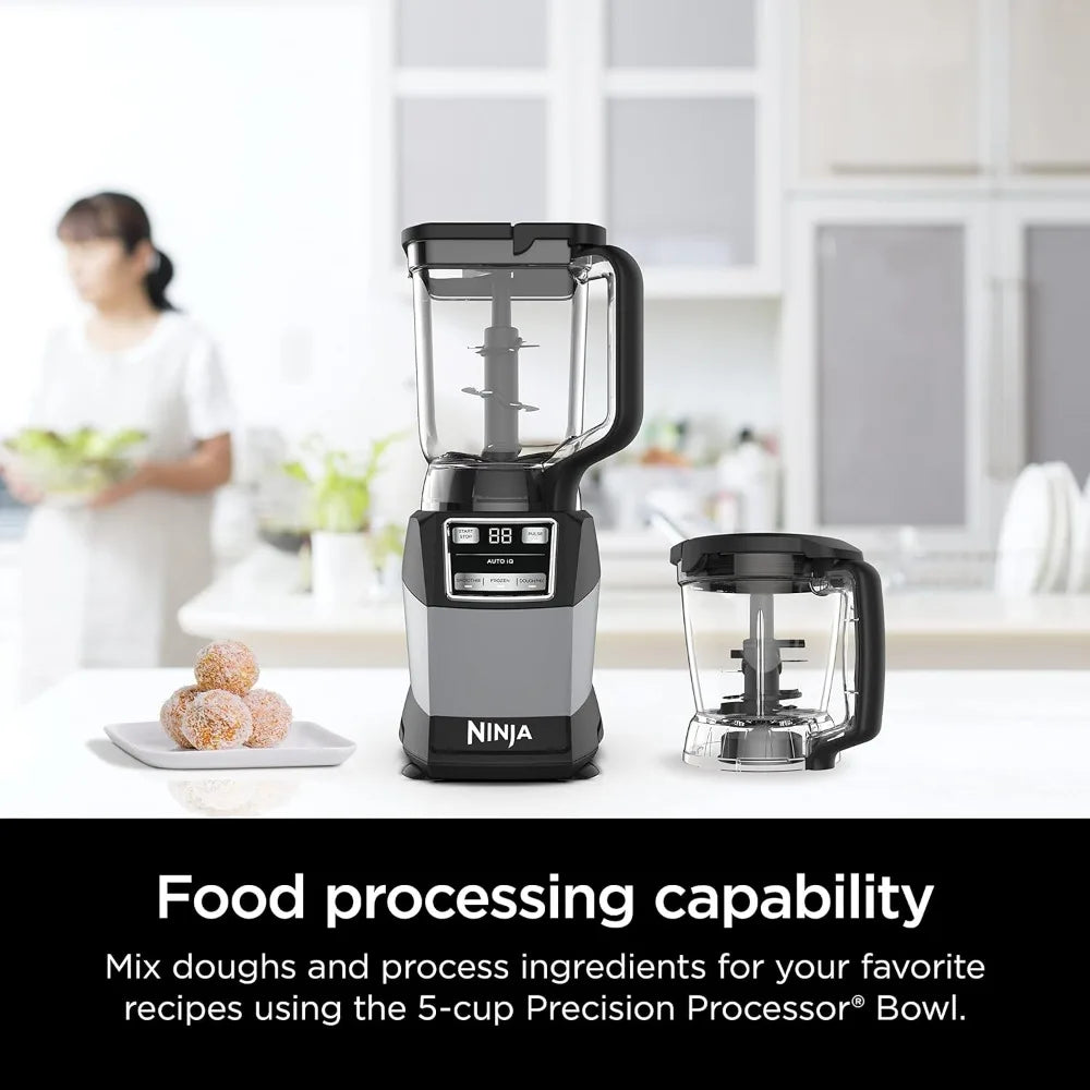 Ninja Food Processor 1200W, 3 Functions for Smoothies, Dough & Frozen Drinks with Auto-IQ, 72-oz.*