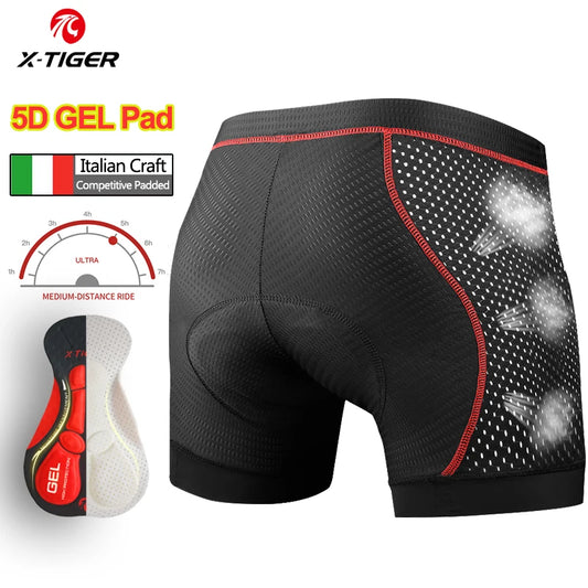 Breathable Cycling Underwear With 5D Gel Pad