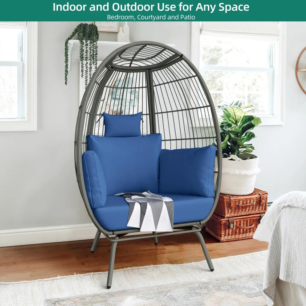 Outdoor Wicker Egg Chair