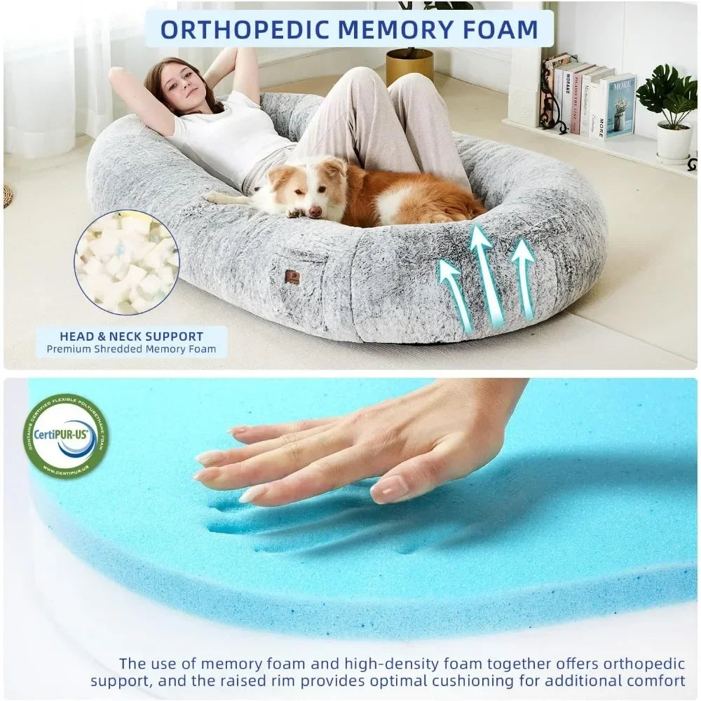 Orthopedic Memory Sponge Pad 72 Inches X 42 Inches X 12 Inches Mats