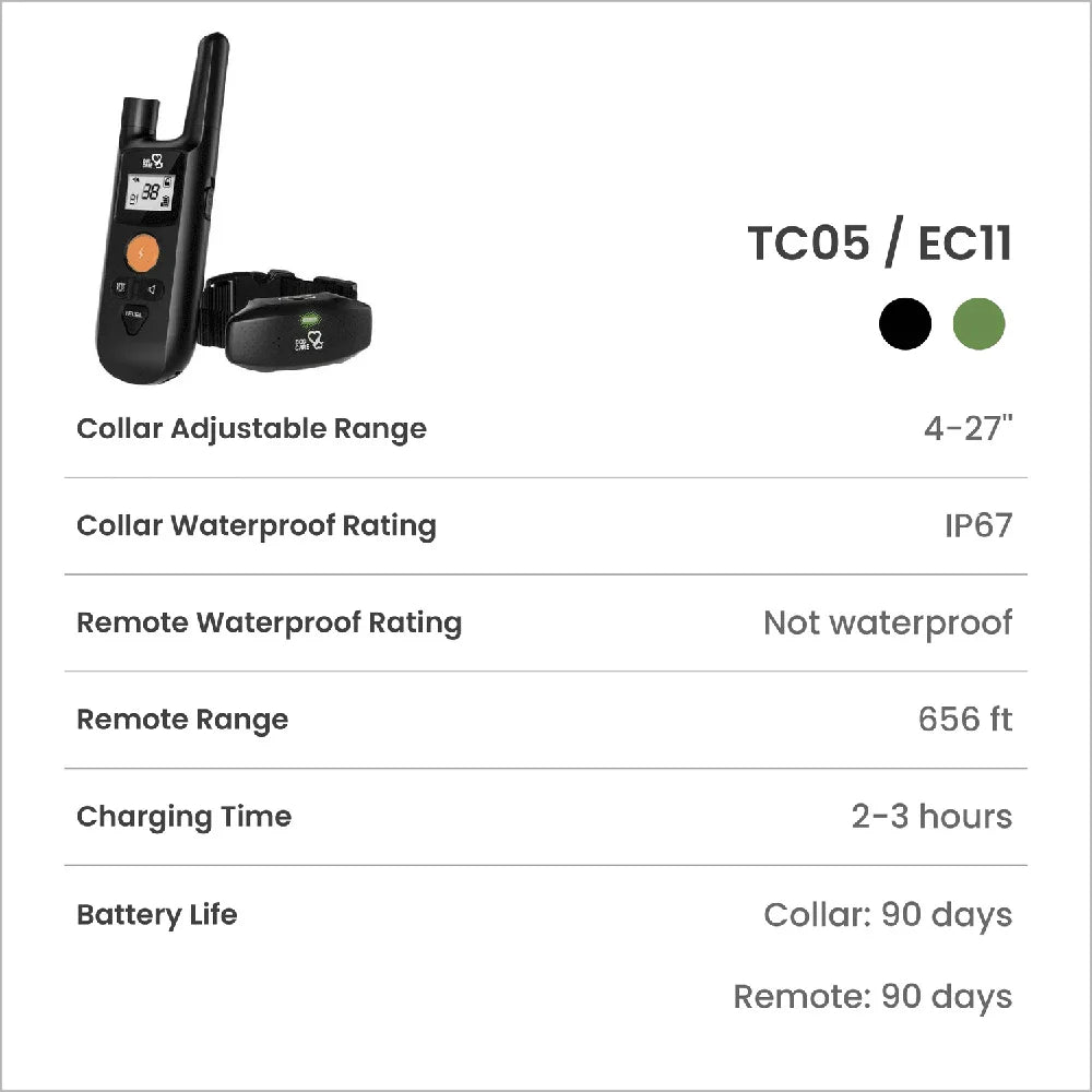 Rechargeable Digital Dog Shock Collar Waterproof