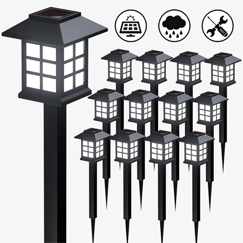 Waterproof LED Solar Lawn Lights For Pathways, Driveways and Lawn Decoration