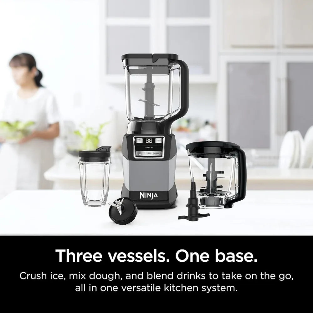 Ninja Food Processor 1200W, 3 Functions for Smoothies, Dough & Frozen Drinks with Auto-IQ, 72-oz.*