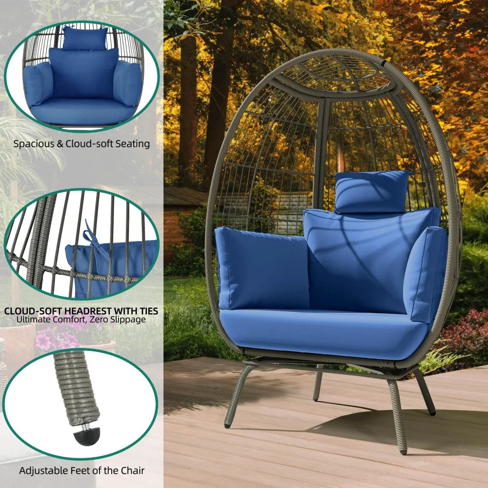 Outdoor Wicker Egg Chair