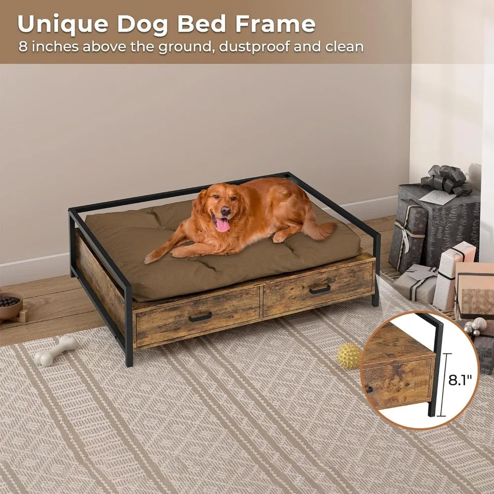 Elevated Dog Bed With Metal Frame