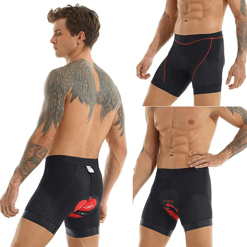 Breathable Cycling Underwear With 5D Gel Pad