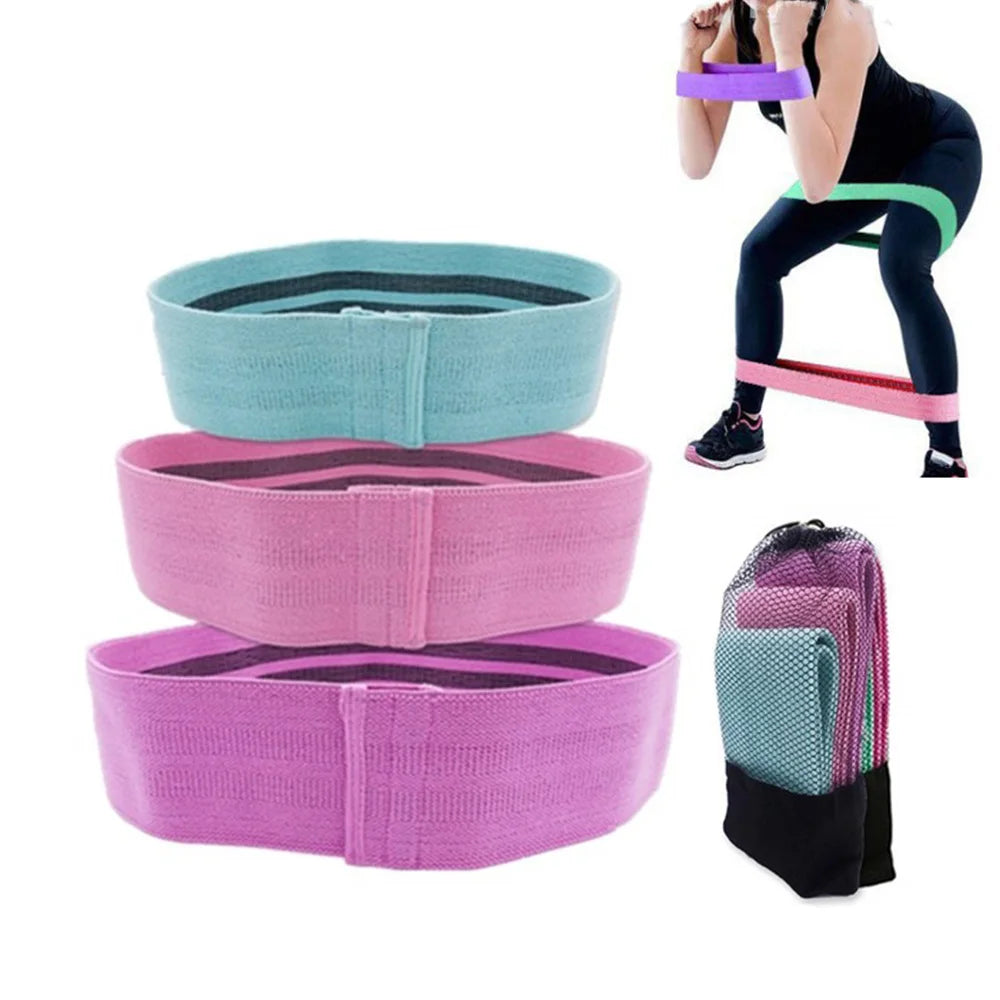 3pcs Hip Resistance Bands Expander Elastic Band Exercise Elastic Bands