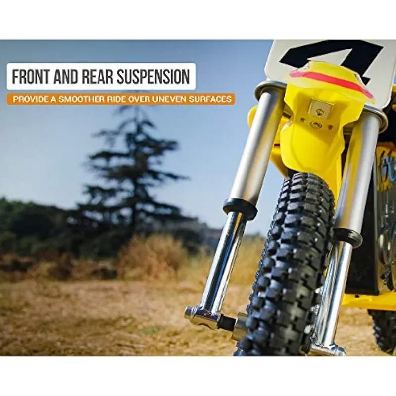 Off-Road Motocross Bike – 36V Electric Ride-On, Up to 17 mph, Dual Suspension