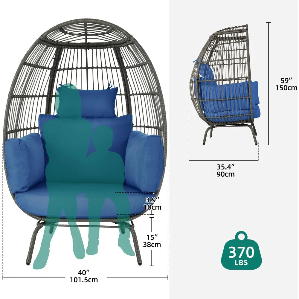 Outdoor Wicker Egg Chair